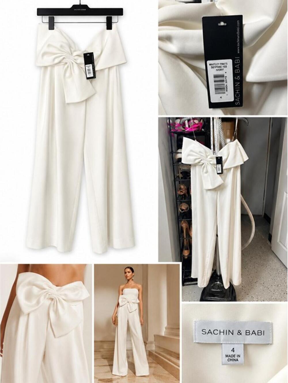 Sachin & Babi Whitley Pants – Ivory – Size 4 – NWT